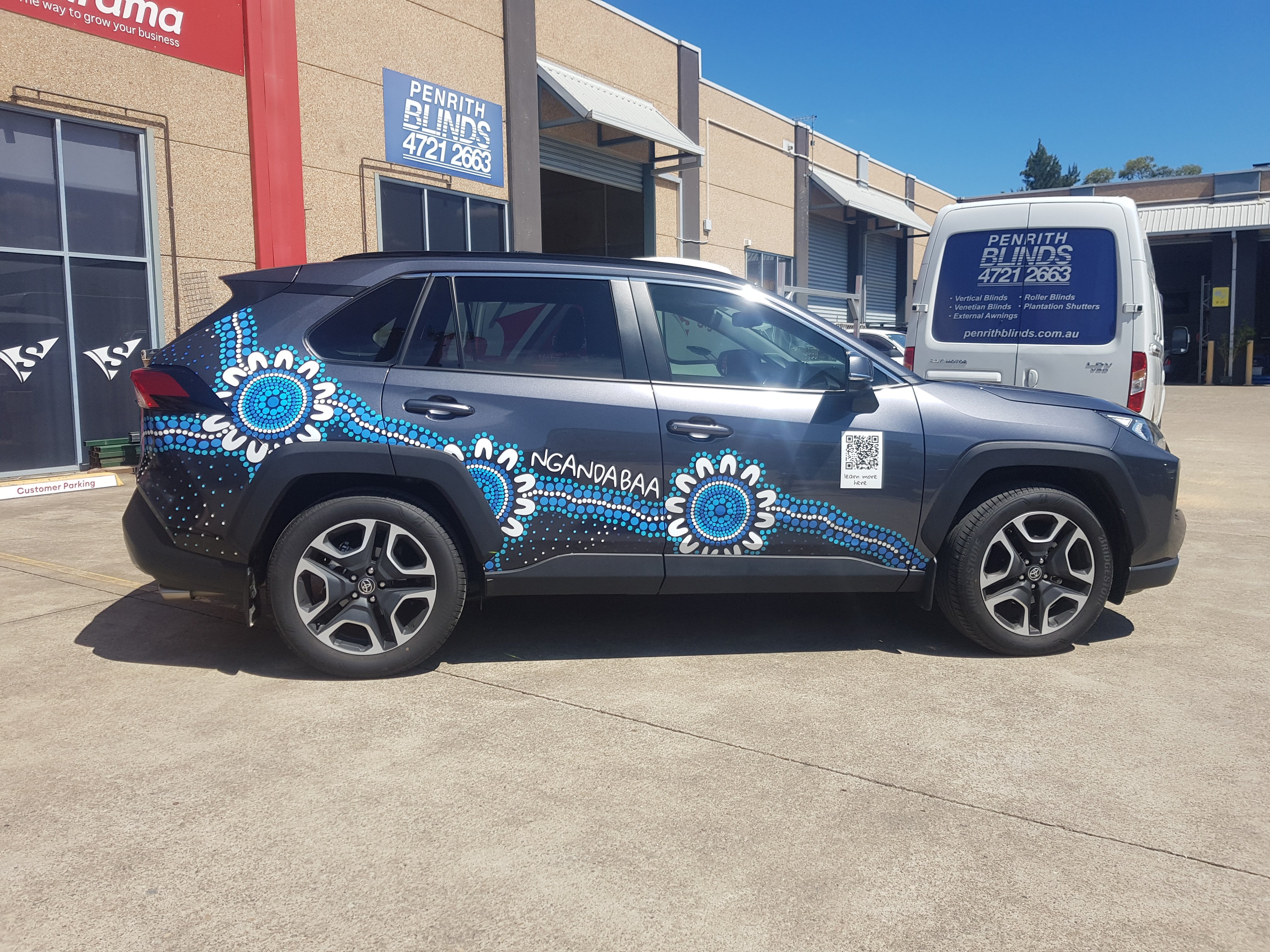 Part Vehicle Wrap- For Ngandabaa Aboriginal Art- By Penrith Signarama