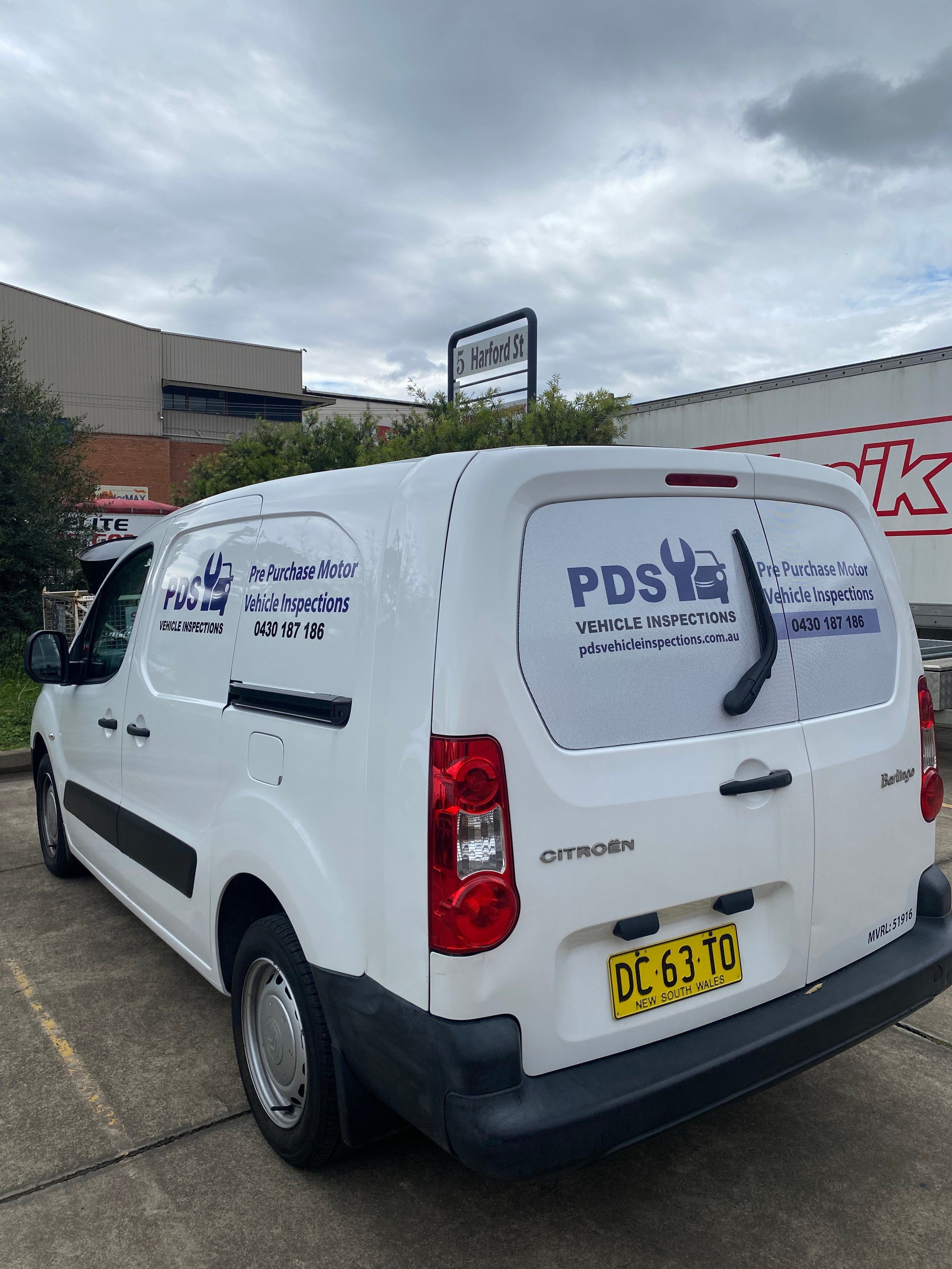 One Way Vision and Spot Graphics- For PDS Vehicle Inspections- By Signarama Penrith