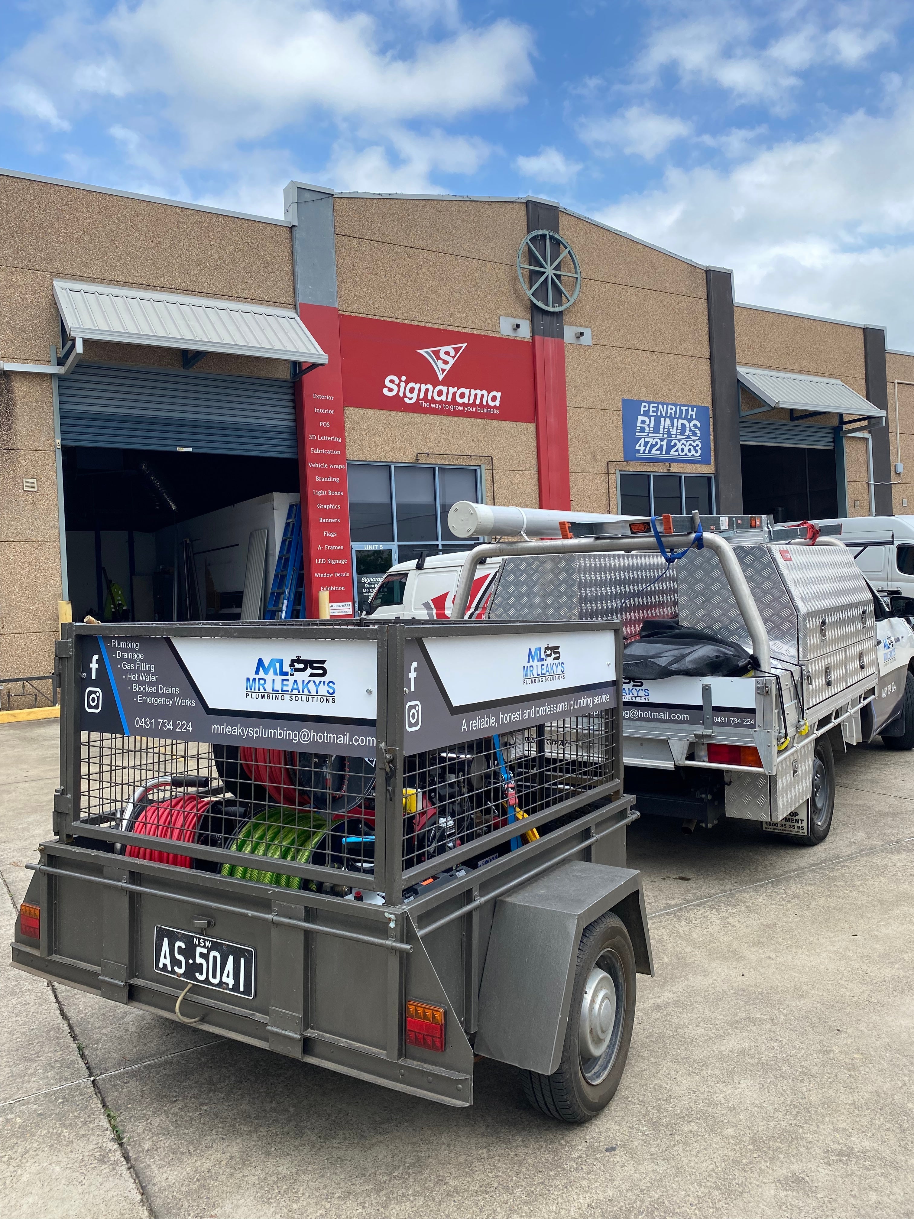 Trailer & Ute Graphics- For MR Leaky's- By Signarama Penrith