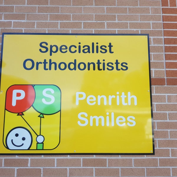 Wall Mounted Metal Sign- For Penrith Smiles- By Signarama Penrith