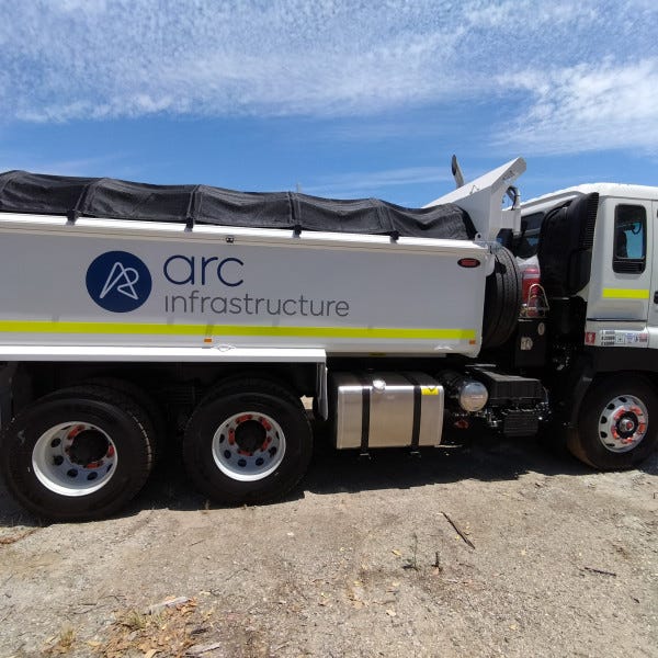 Digitally printed decal for tipper trucks