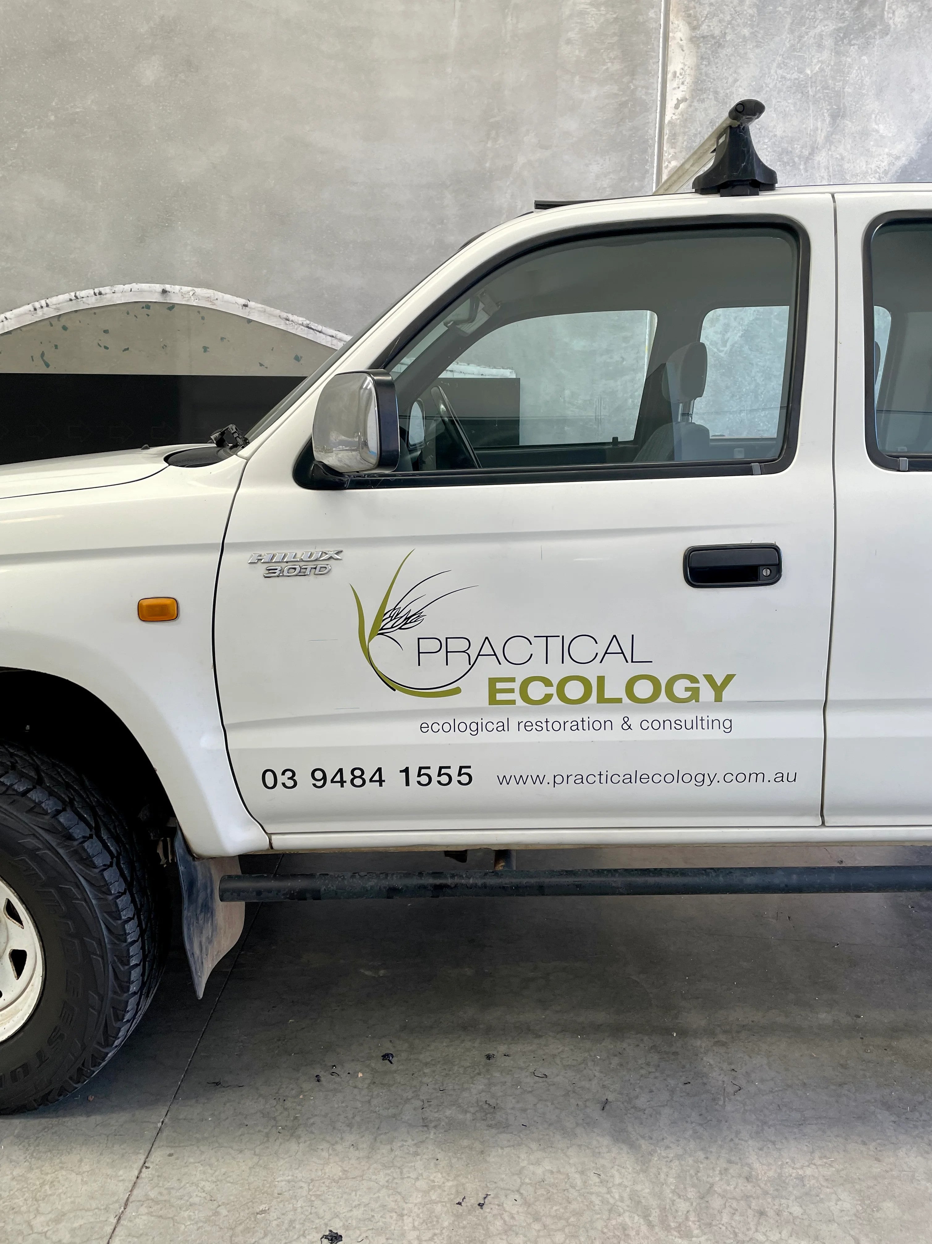 Vehicle Lettering - Practical Ecology - Preston