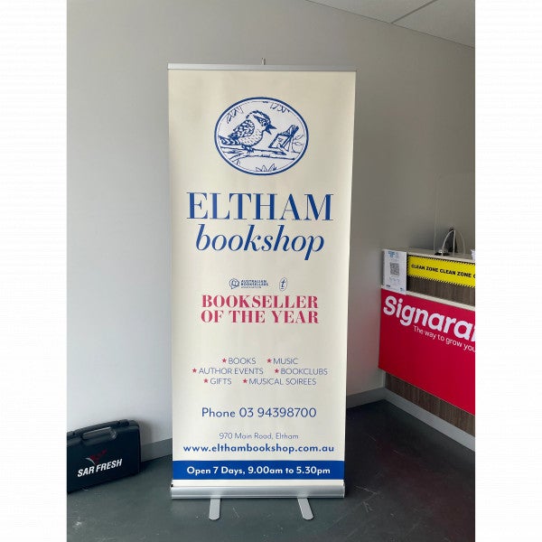 Pull-up Banners - Eltham Book Shop - Eltham.
