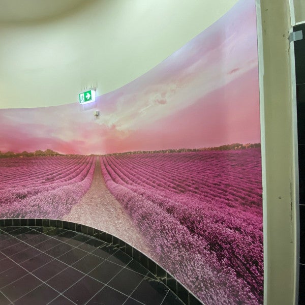 Johnson and Johnson Vision, Digital print onto Hitac vinyl, Display wall