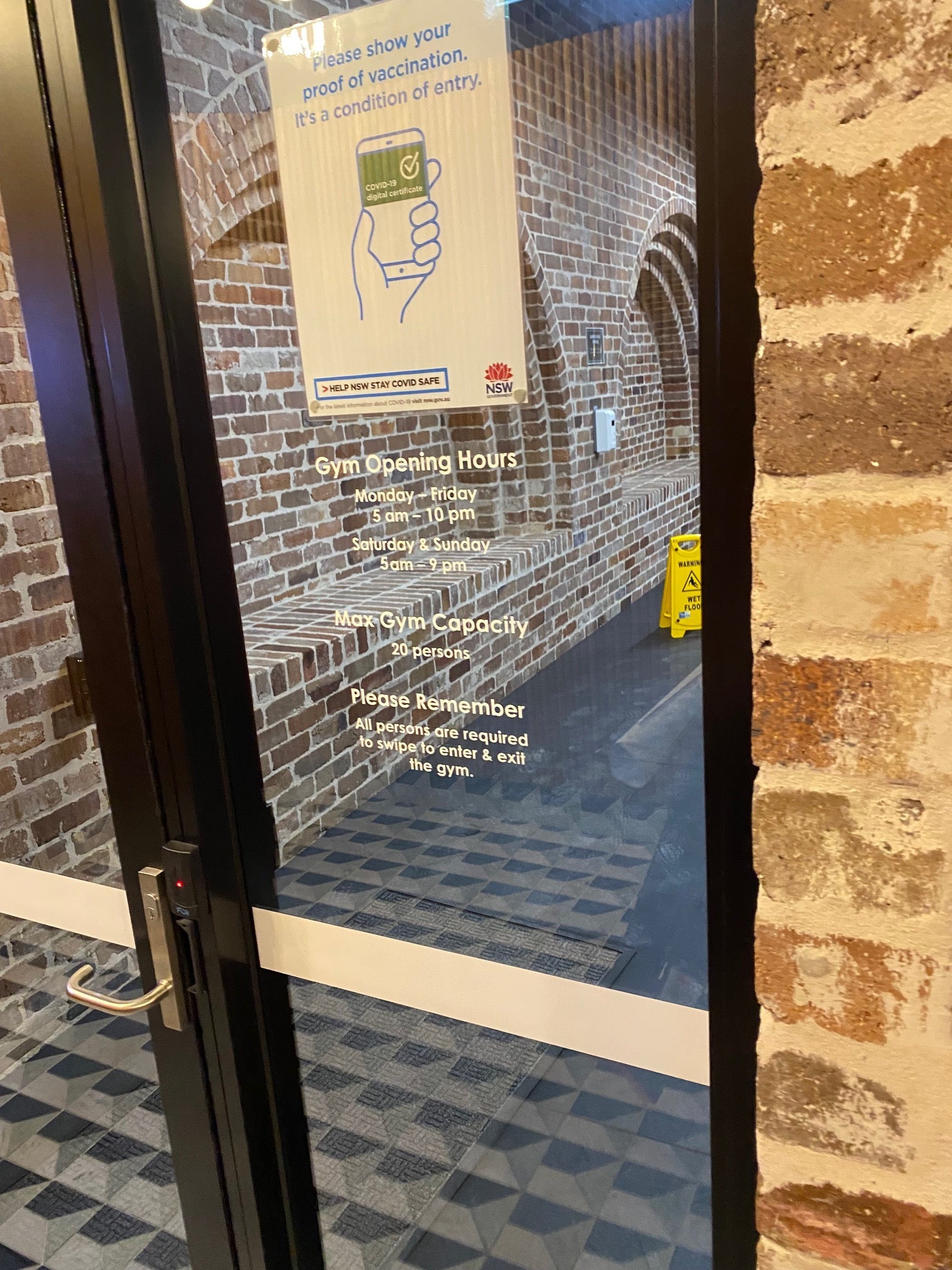 Lateral Estate Vinyl lettering onto glass
