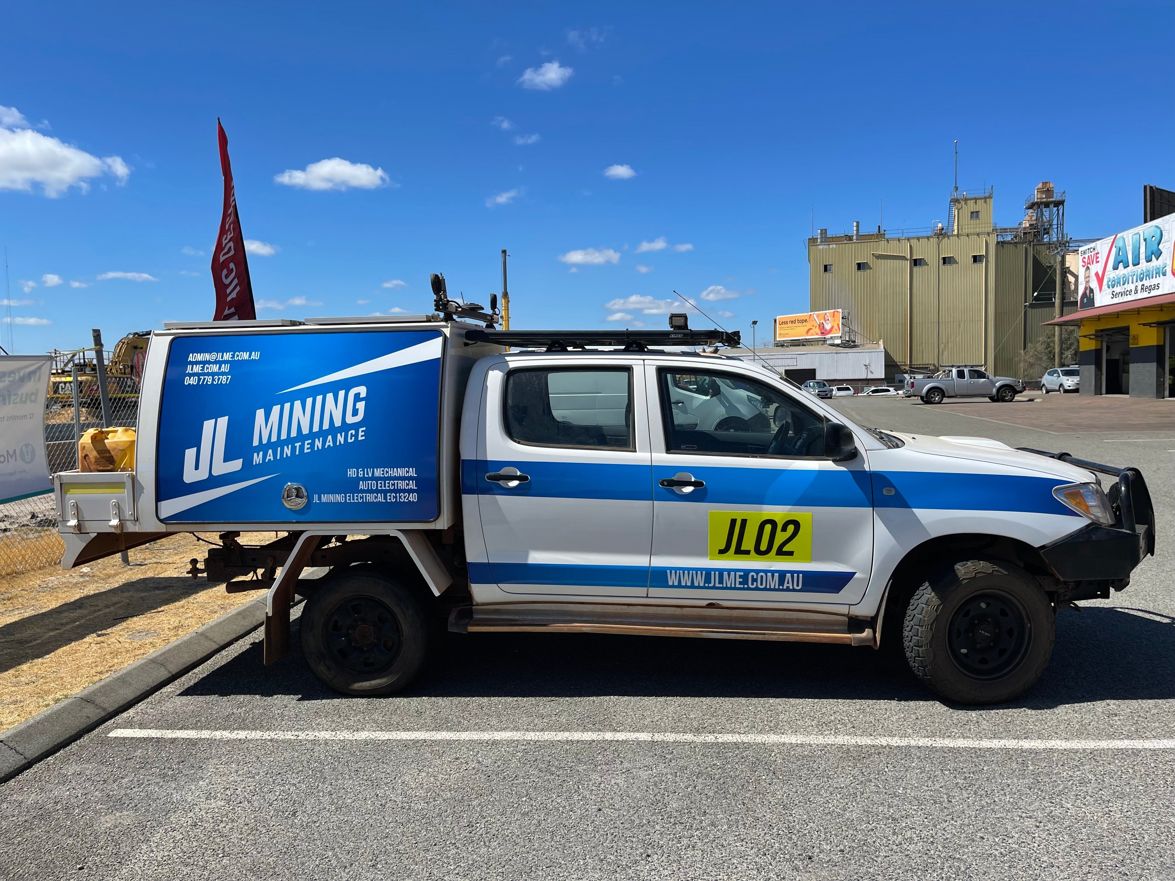 Vehicle wrap for JL Mining