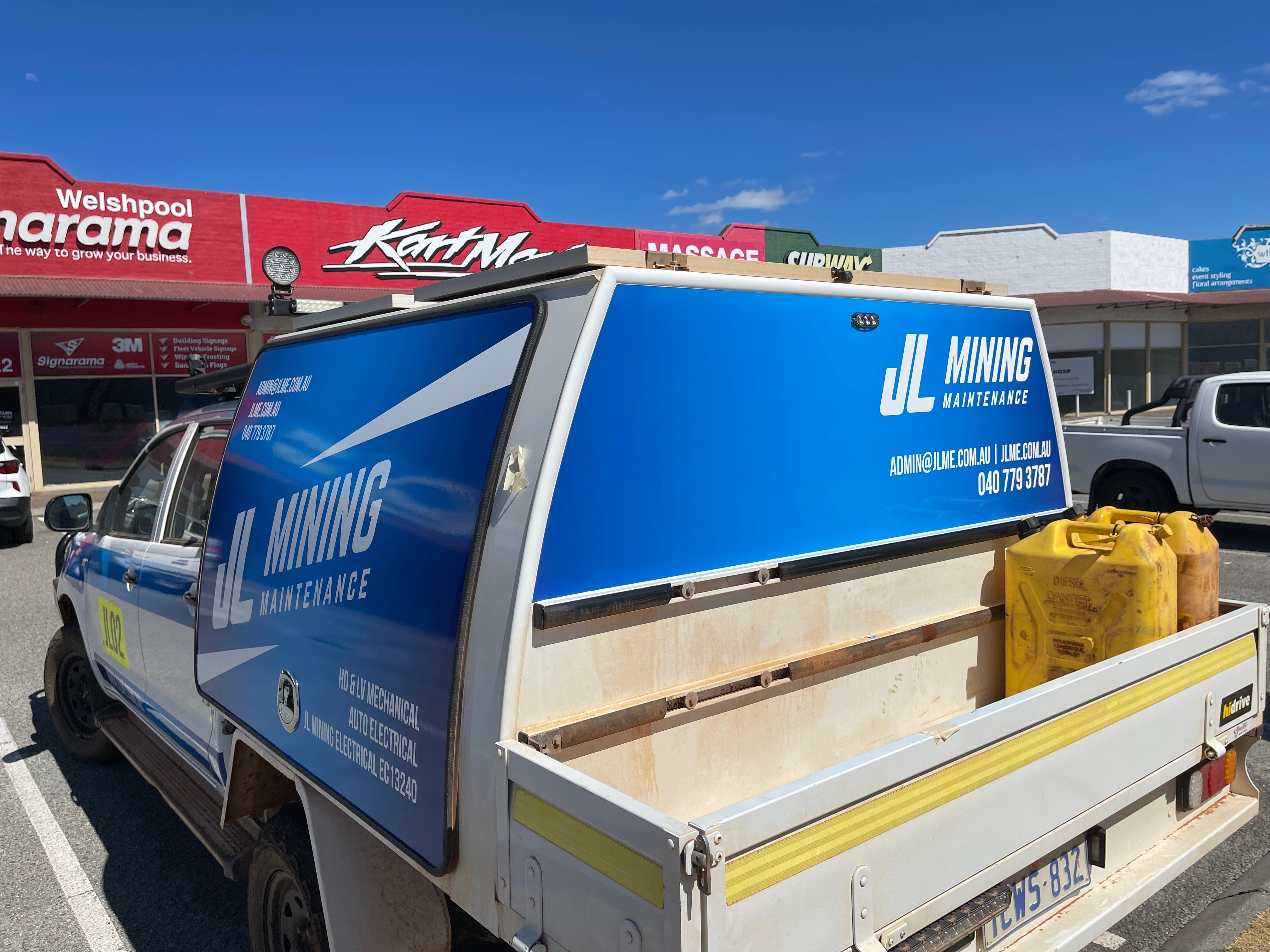 Vehicle wrap for JL Mining