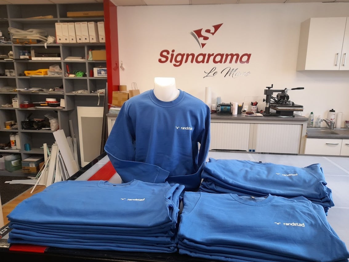 Impression sur Sweats pour Randstad BTP Le Mans par Signarama Le Mans