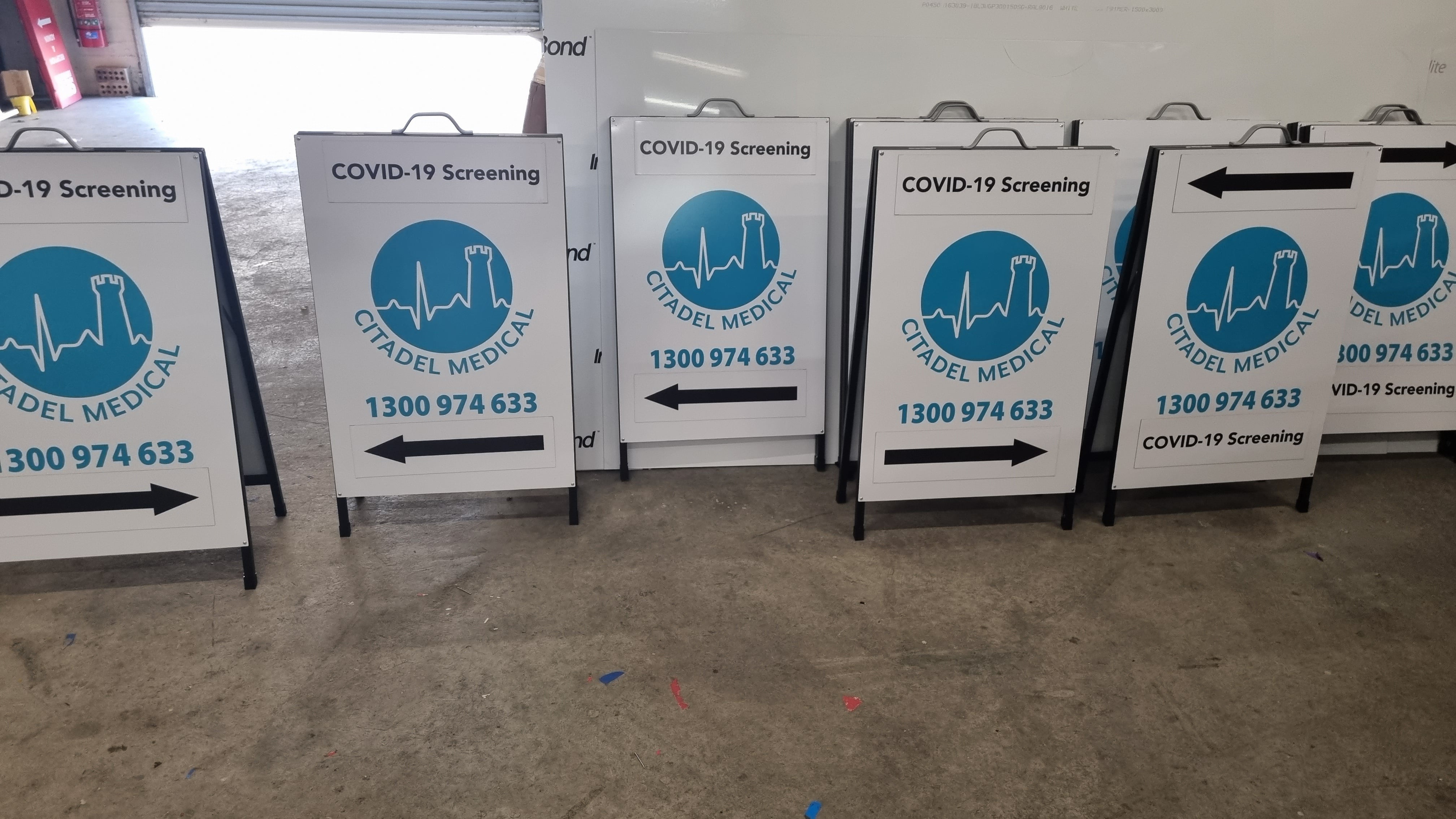 Double sided A-Frame with digital print and magnets