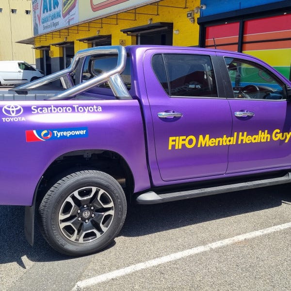 Full Vehicle wrap in a Satin Metallic Purple colour. Digitally printed and computer cut graphics applied over the doors and rear.