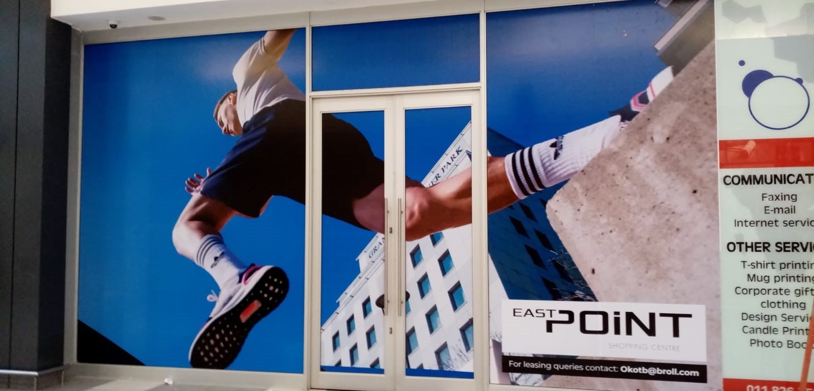 East Point Mall Window Dressing