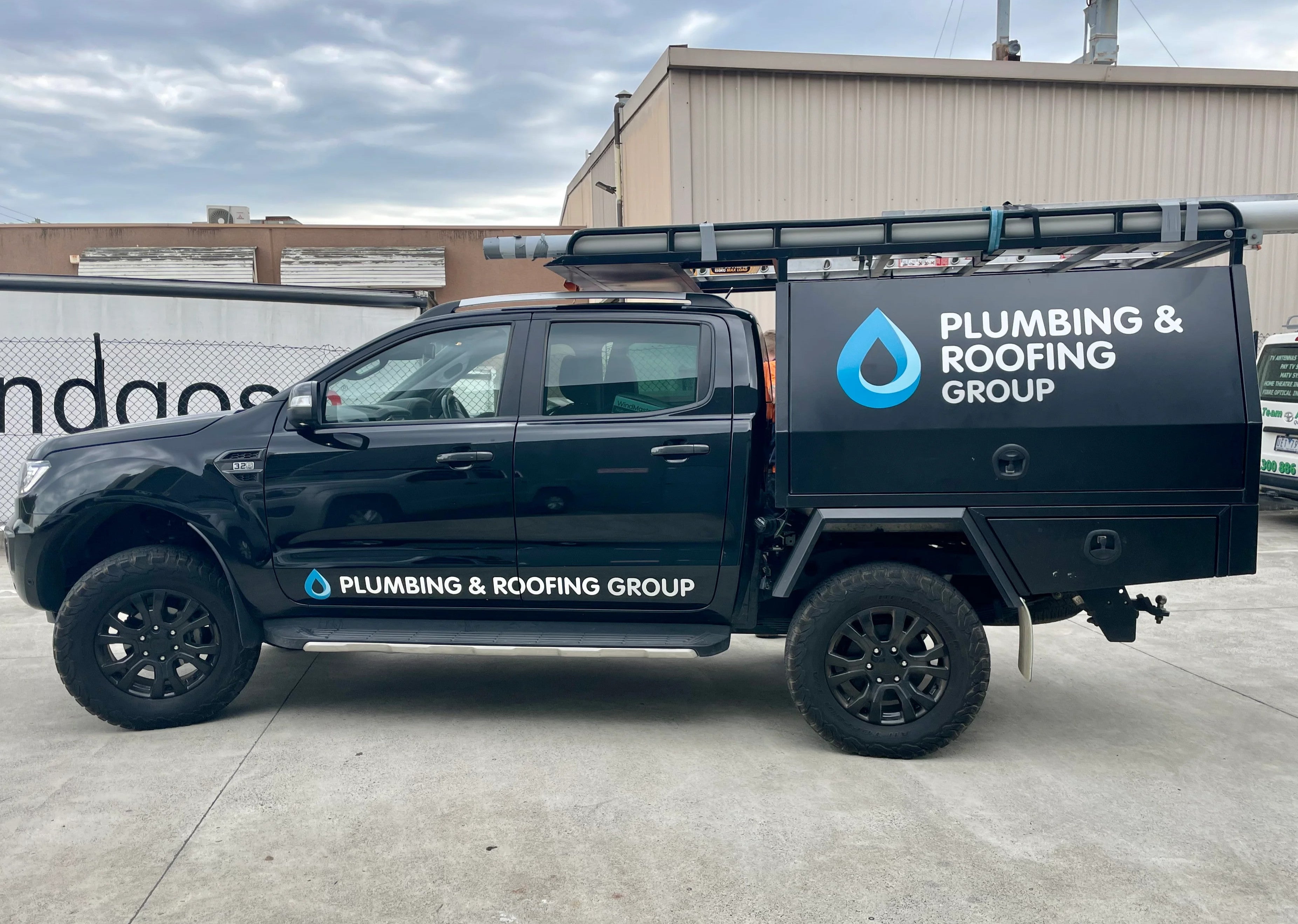 Vehicle Lettering - Plumbing & Roofing Group.