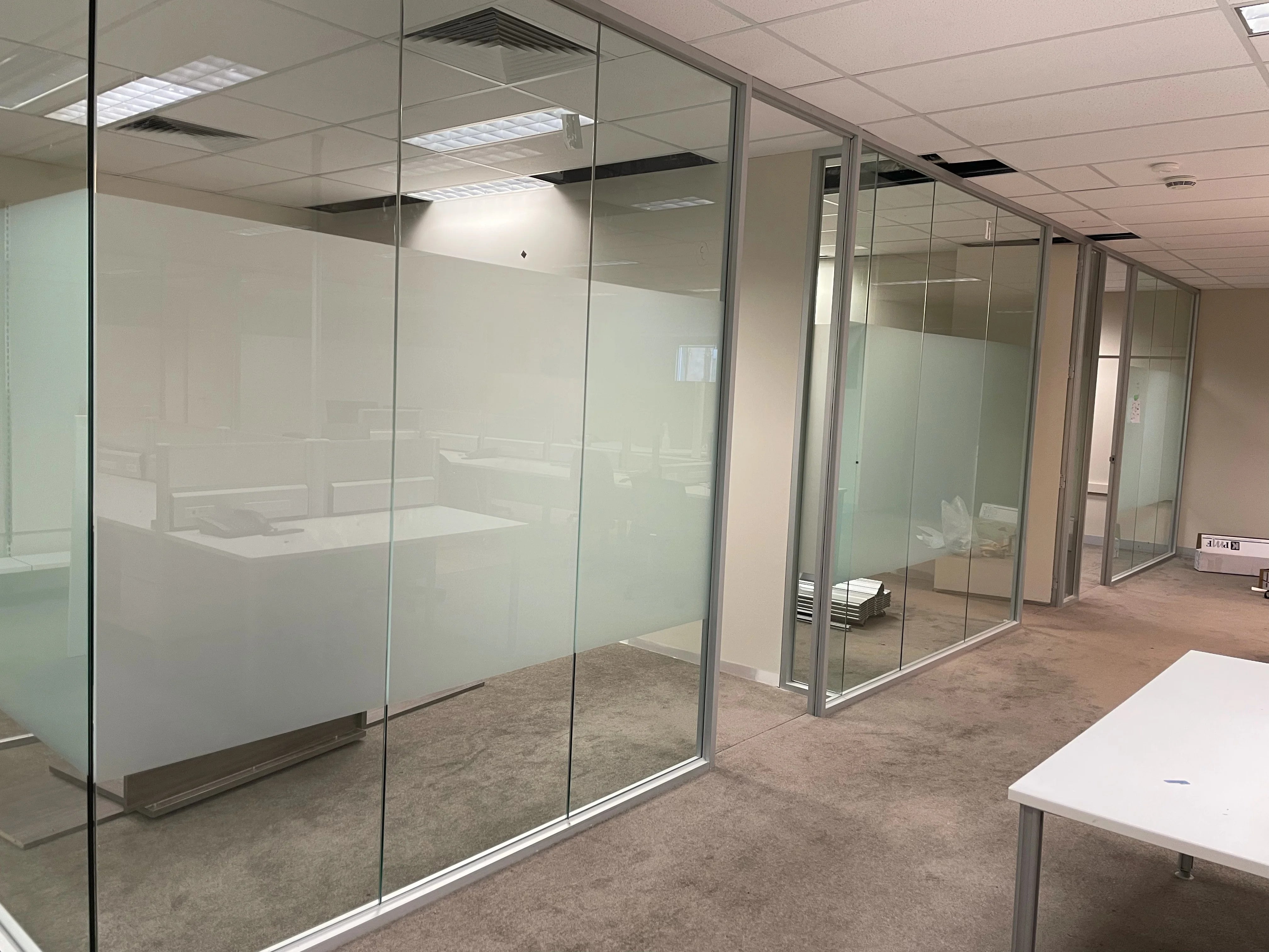 Window Frosting - McCorcon Construction.