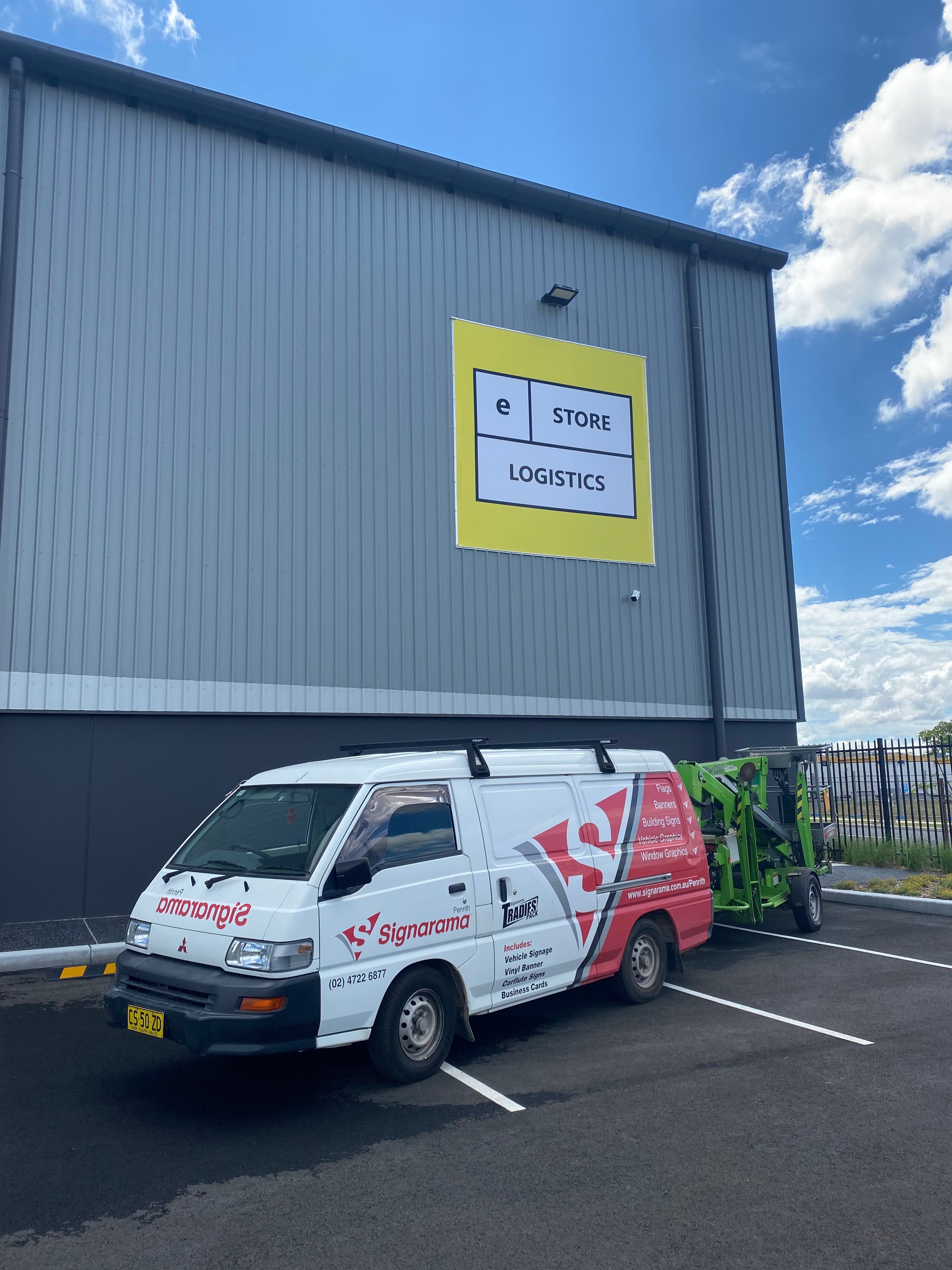 Kedar Banner - E-Store Logistics by Signarama Penrith