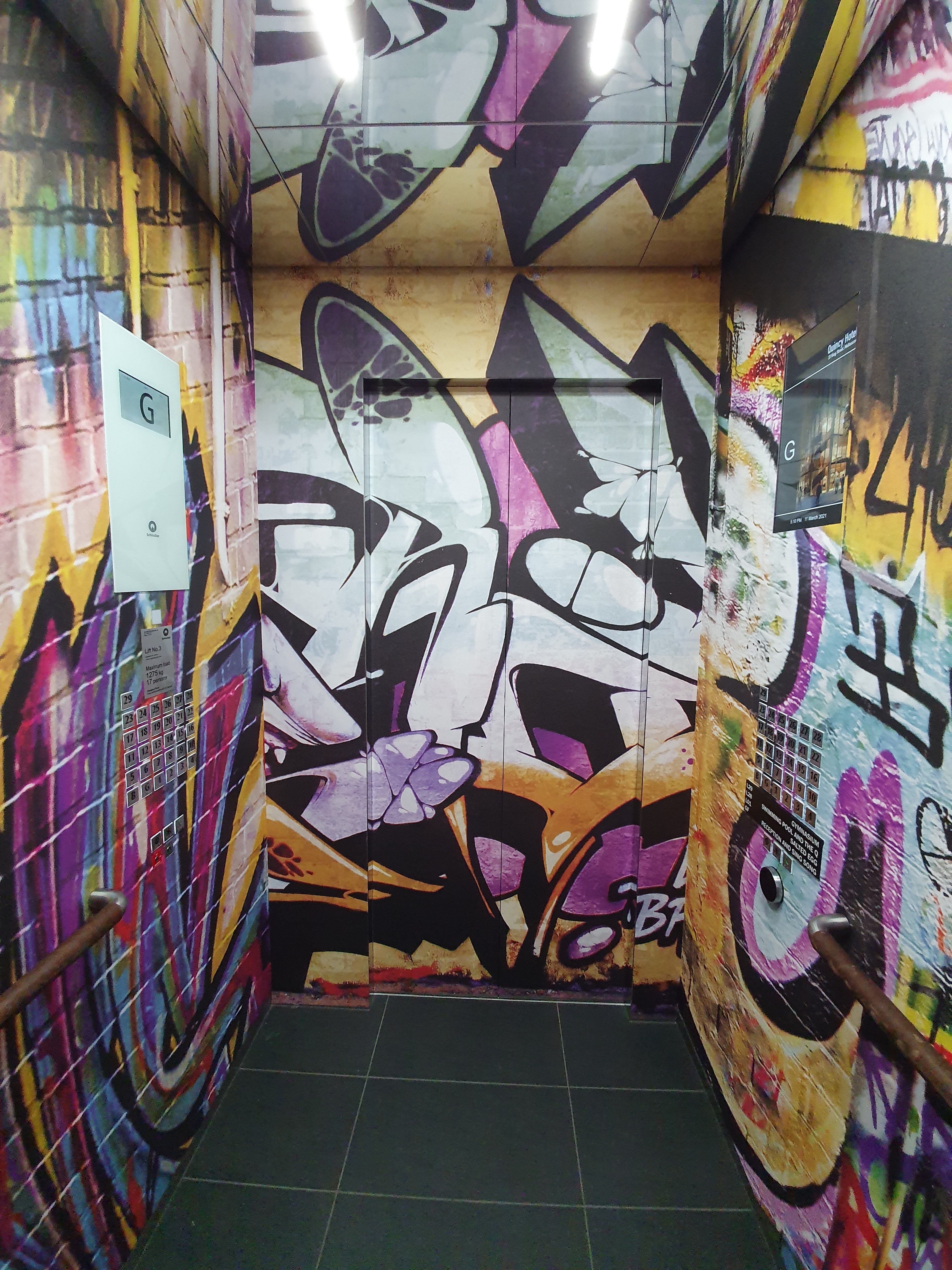 Wall Graphics at Quincy Hotel