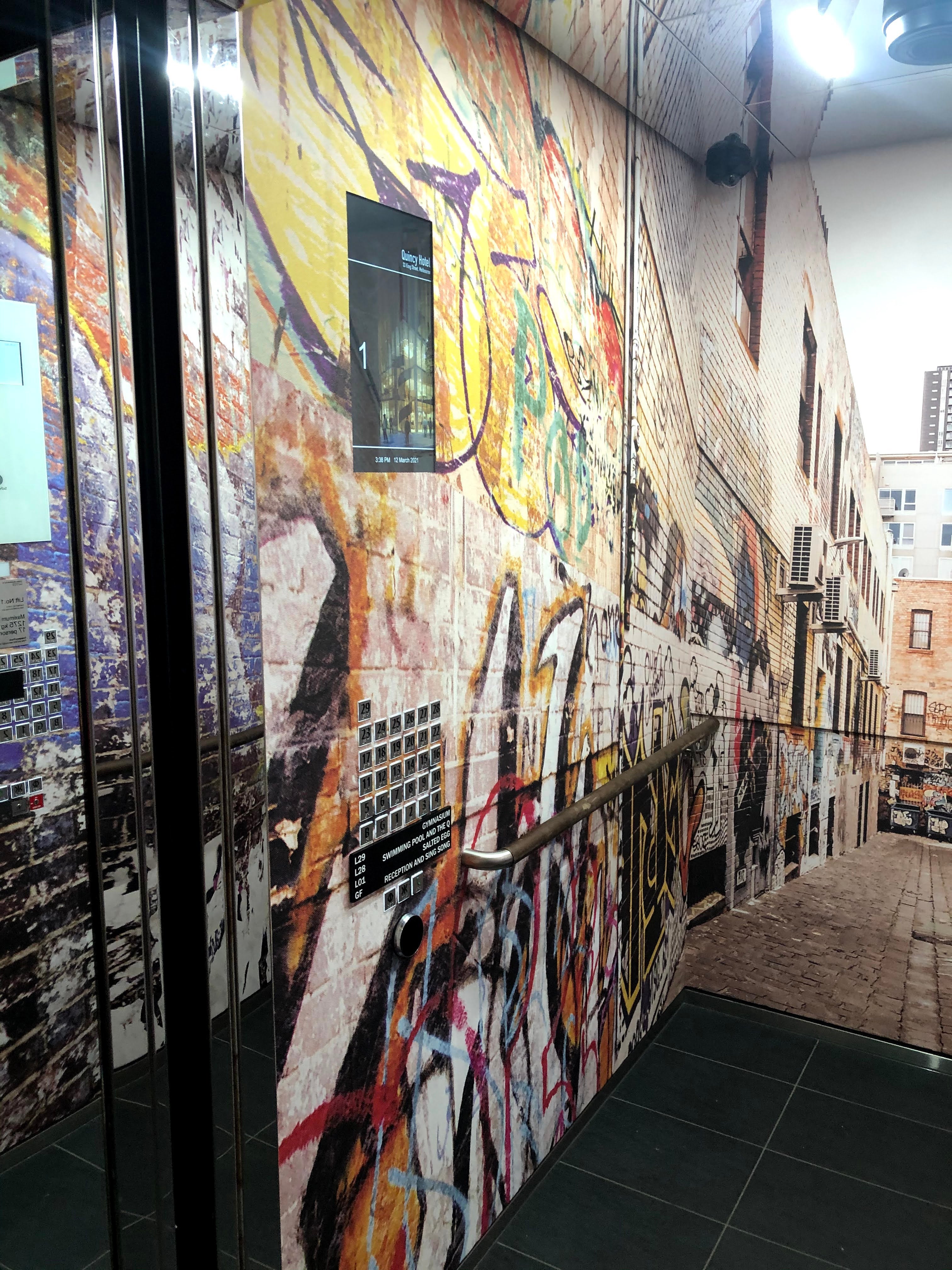 Wall Graphics at Quincy Hotel