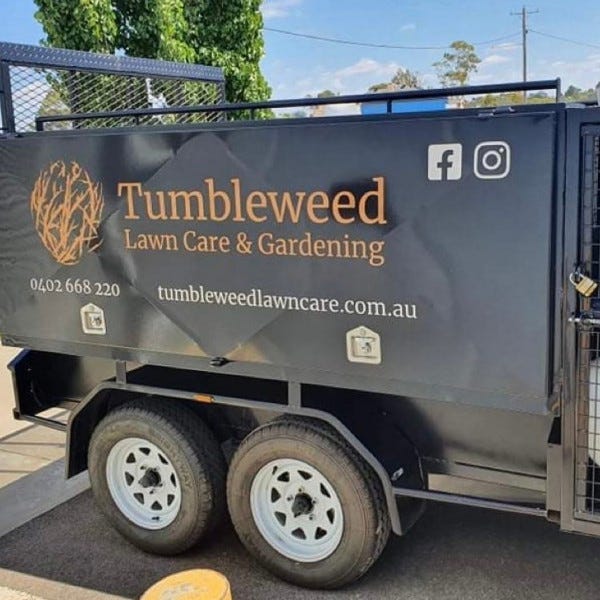 Tumbleweed Lawn Care & Gardening - Trailer Graphics