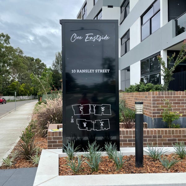 Illuminated Wayfinding Sign