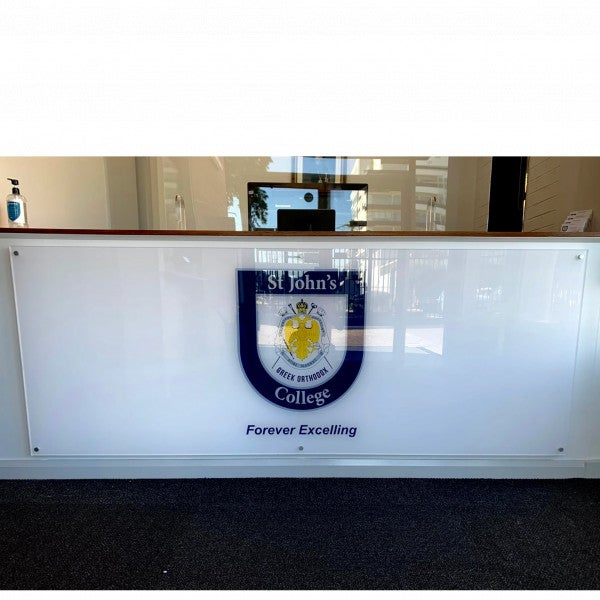 Reception Sign - St John's College - Preston
