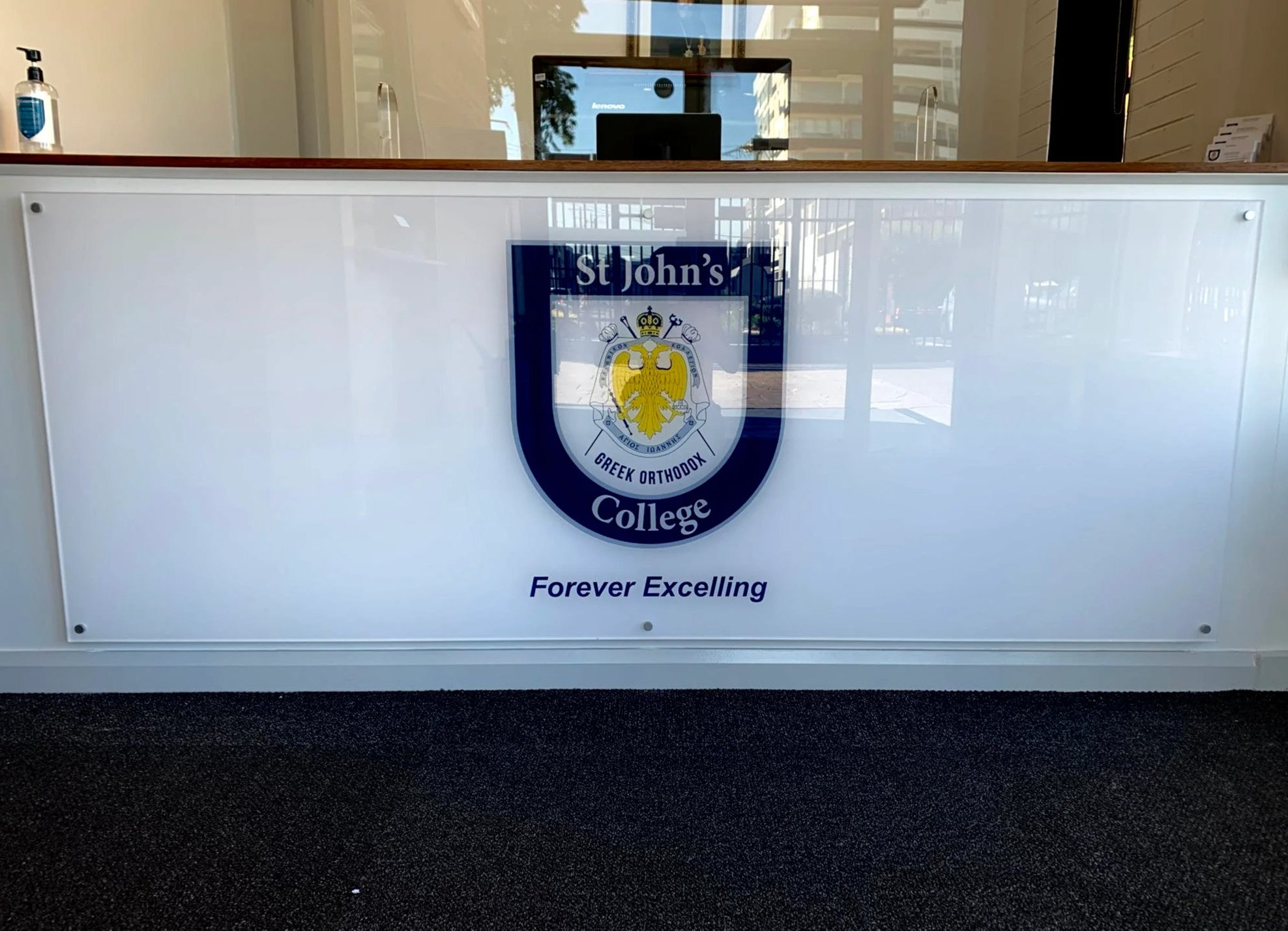 Reception Sign - St John's College - Preston
