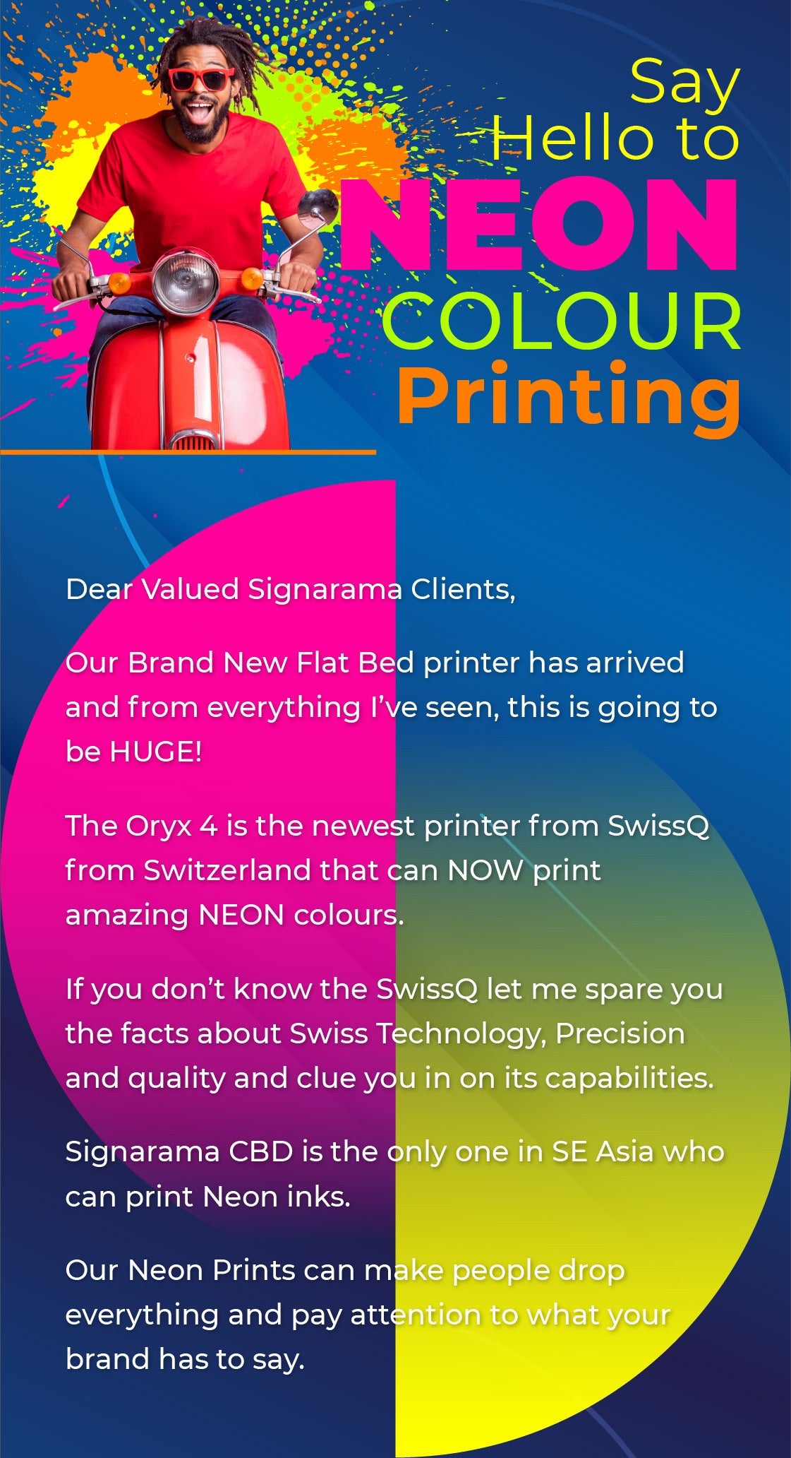Floroscent printing