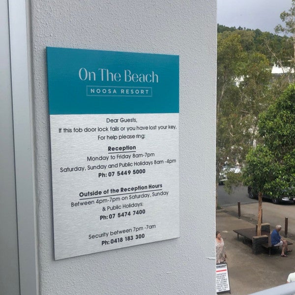 On The Beach Signage