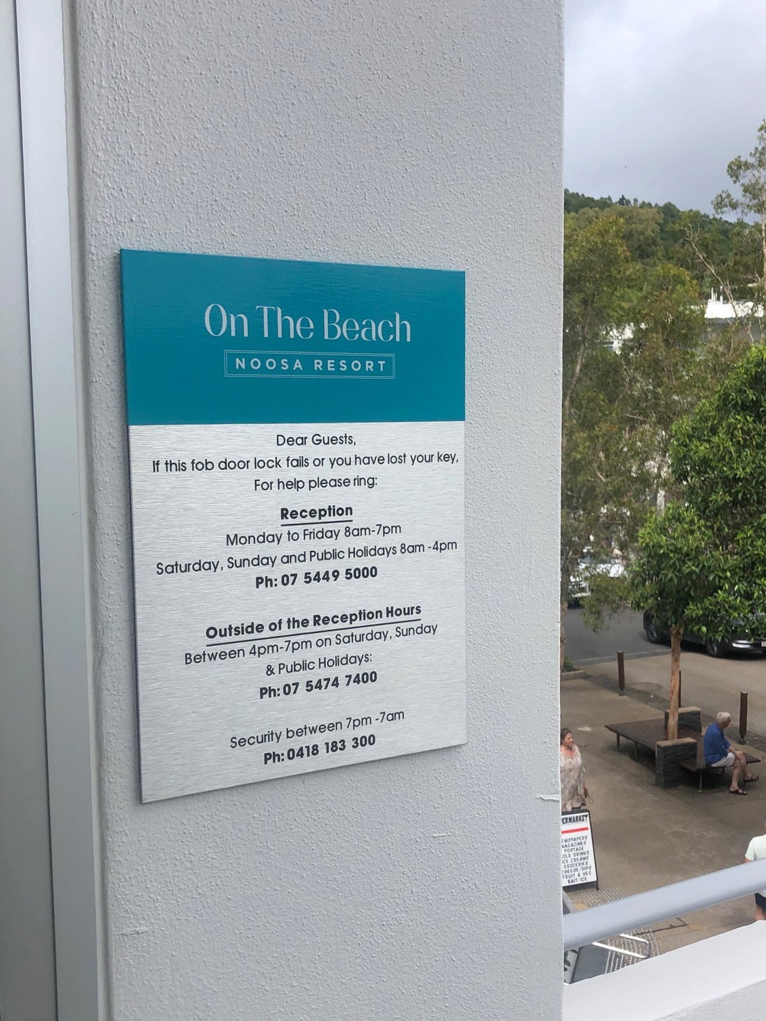 On The Beach Signage