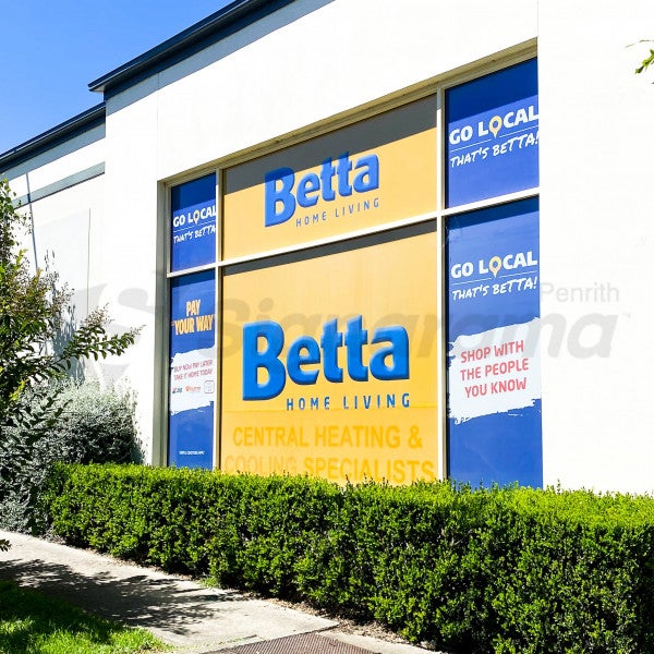 Window Signage for Betta by Signarama Penrith