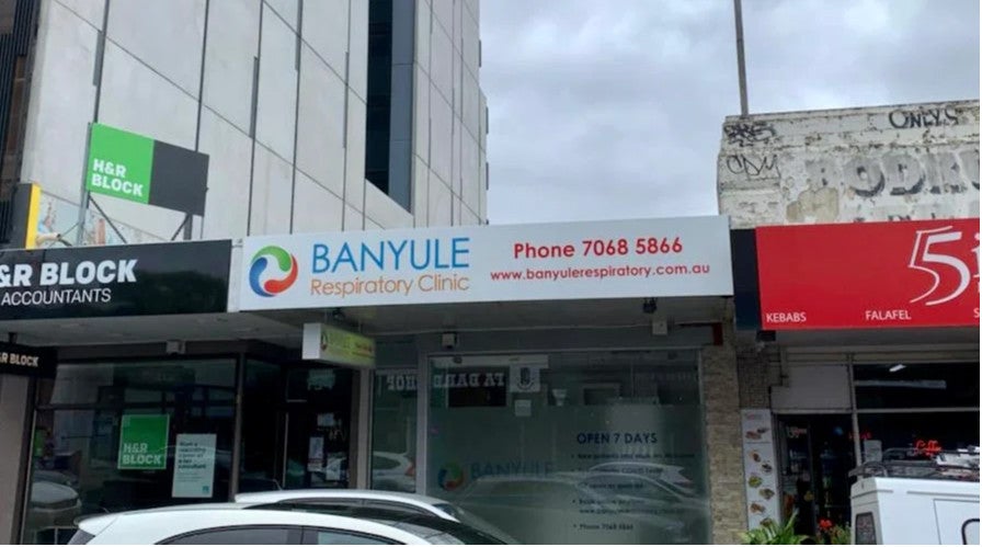 Shopfront Signage - Banyule Respiratory Clinic - Heidelberg