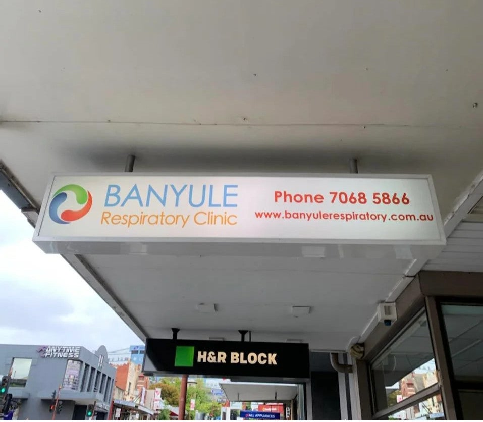Shopfront Signage - Banyule Respiratory Clinic - Heidelberg