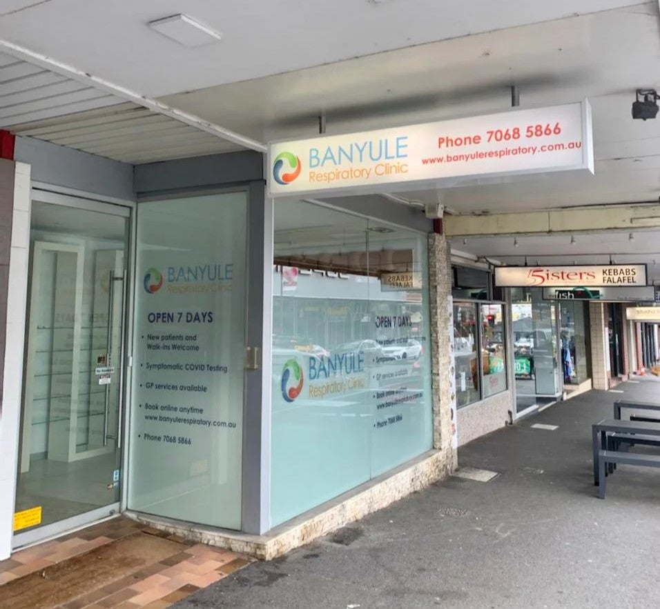 Shopfront Signage - Banyule Respiratory Clinic - Heidelberg