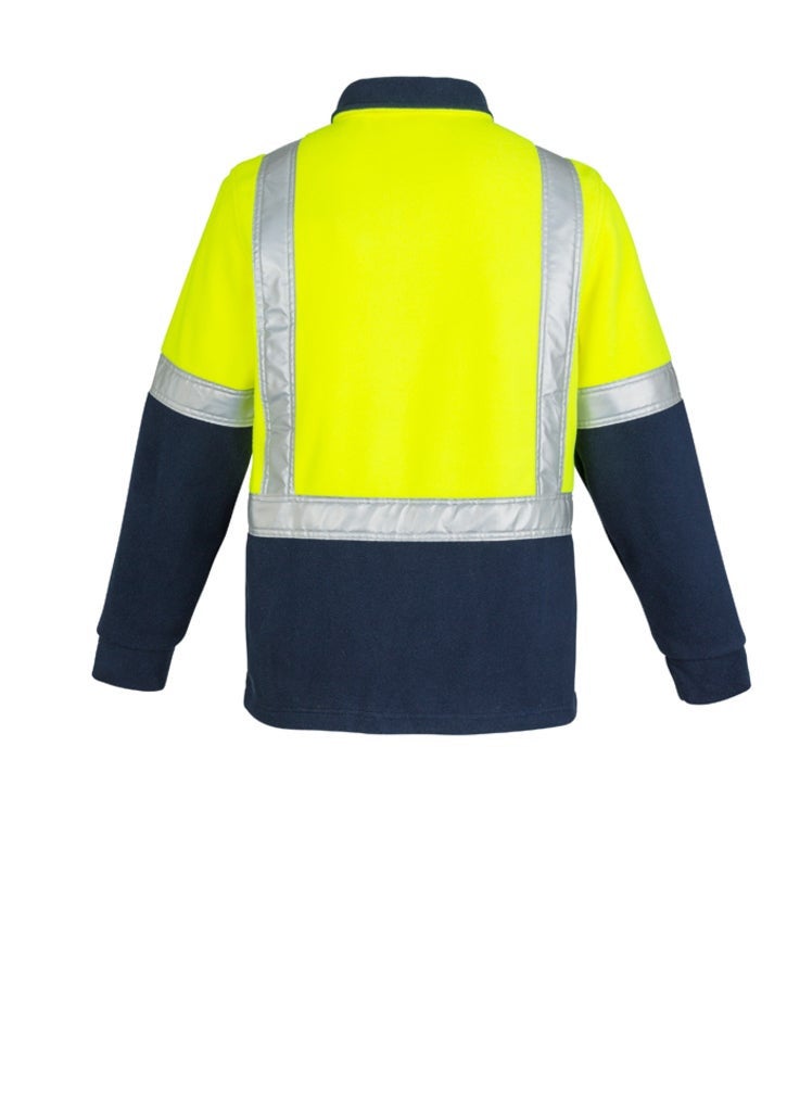 Mens Hi Vis Polar Fleece Pullover - Shoulder Taped