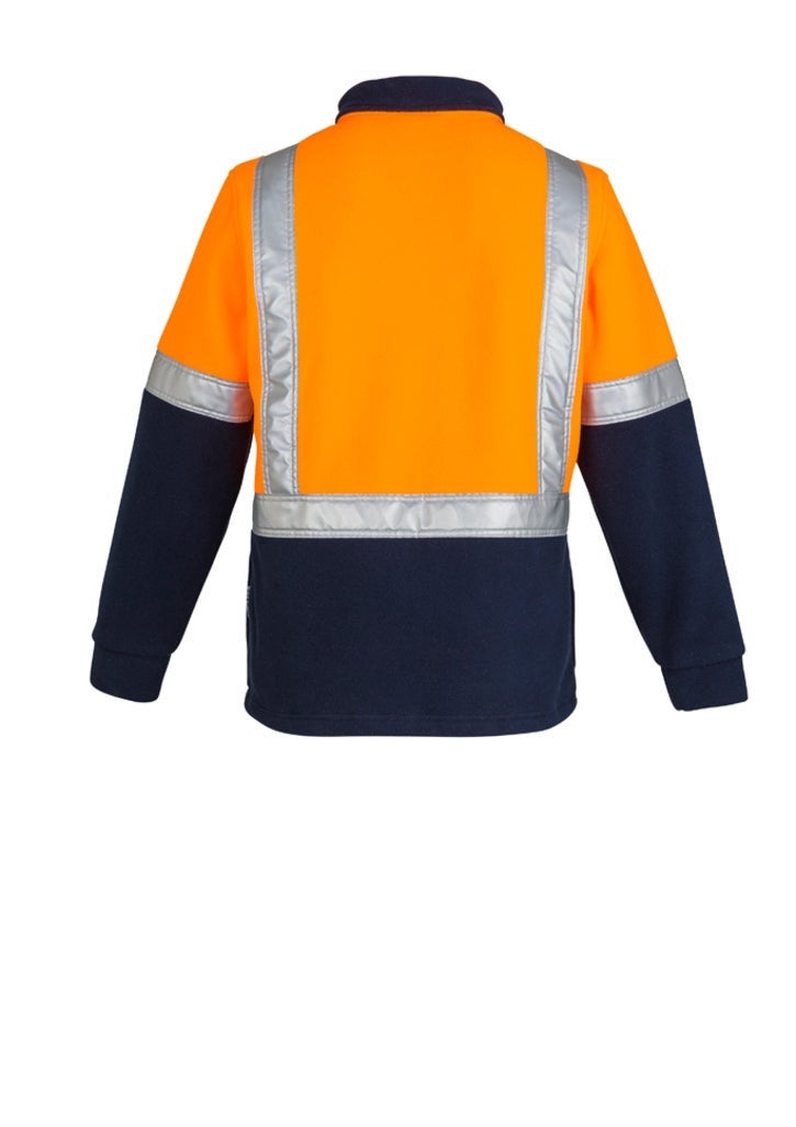 Mens Hi Vis Polar Fleece Pullover - Shoulder Taped