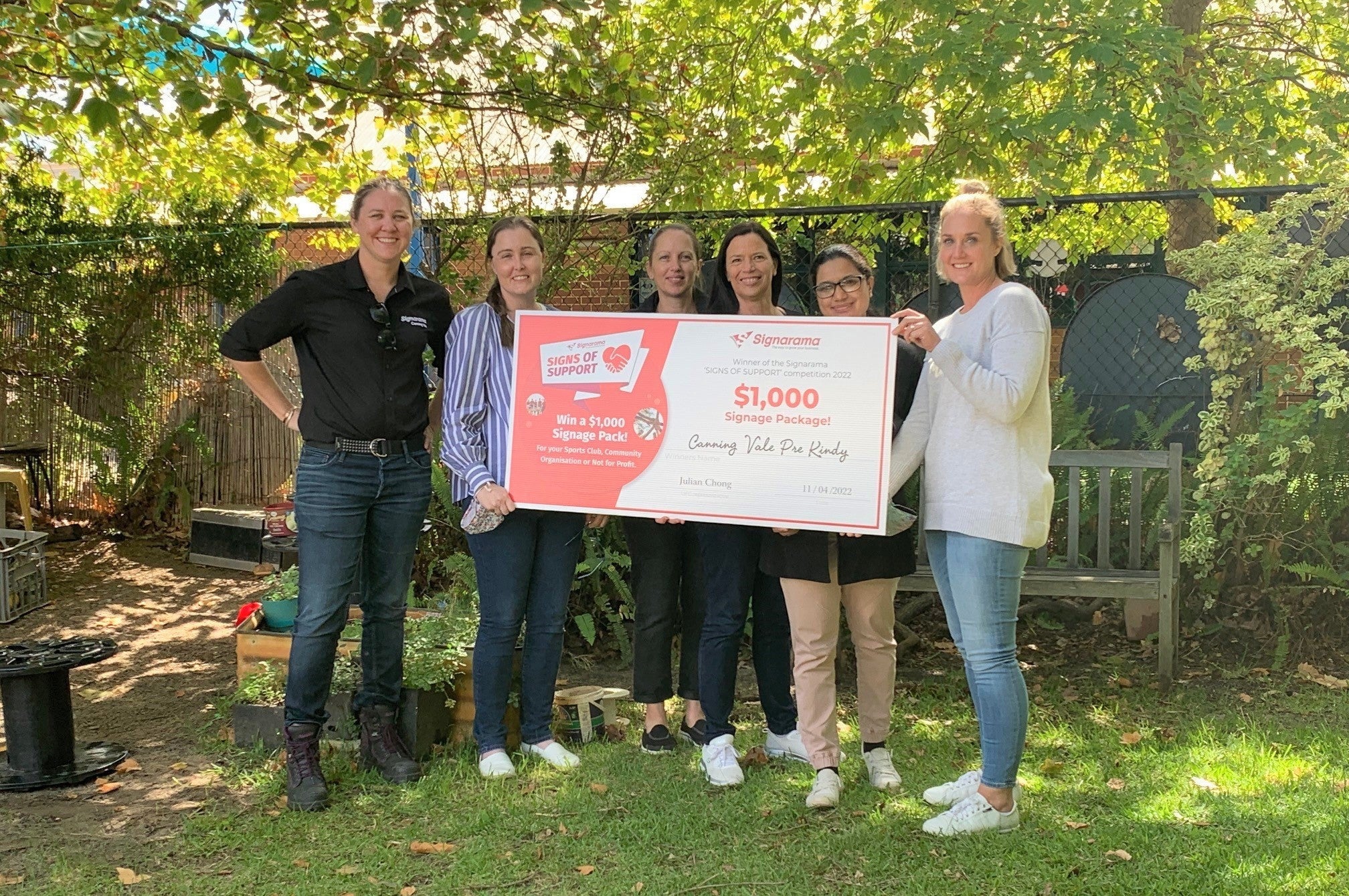 Signs of Support Competition Winners