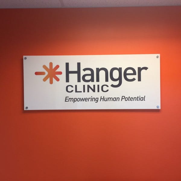 acrylic_sign_with_stand-offs_McHenry_Il_Hanger_Clinic