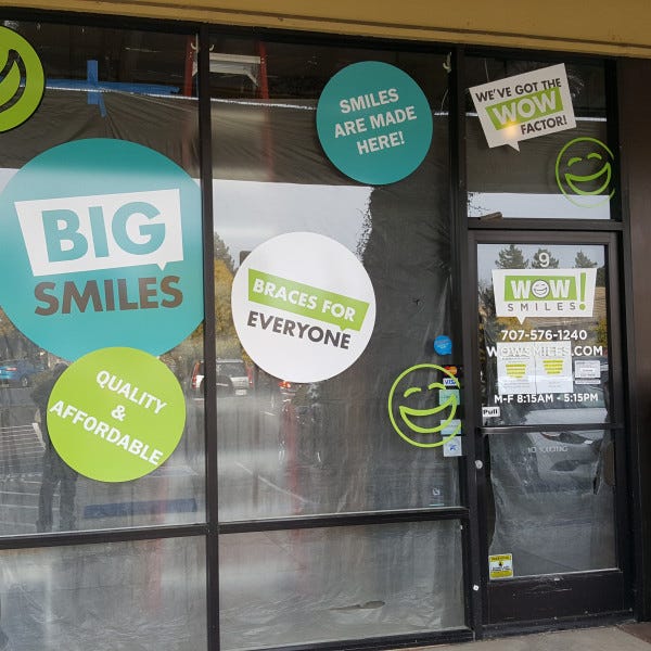 Wow Smiles Window graphics