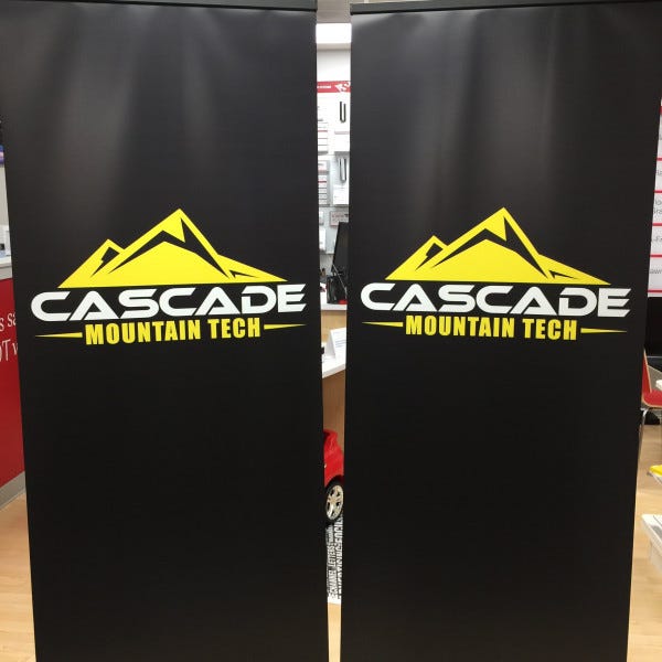 Pop-up retractable banner stands