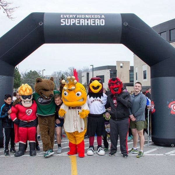 Carthage College Inflatable Archway from 2016 in Kenosha, WI