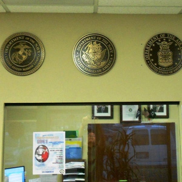Military Branch Bronze Cast Plaques