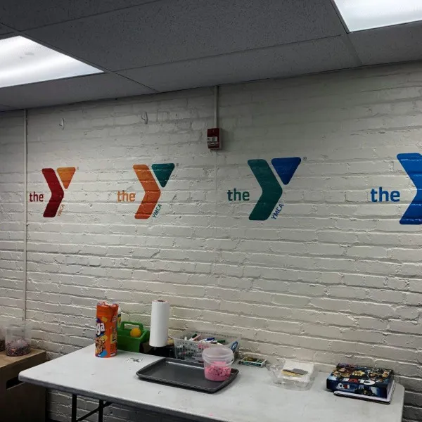 YMCA Y Logo Graphics On Wall
