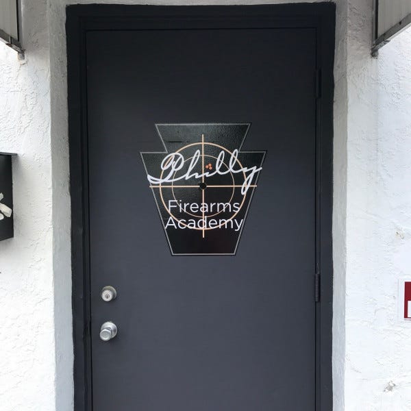 Exterior Vinyl Graphics - Philly Firearms Academy