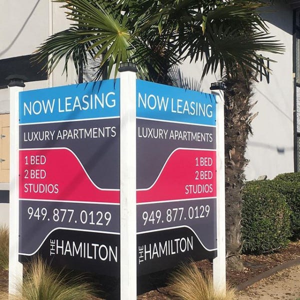 Post And Panel Sign 