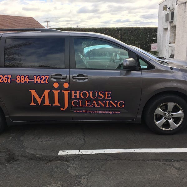 Vehicle Graphics - Mij House Cleaning