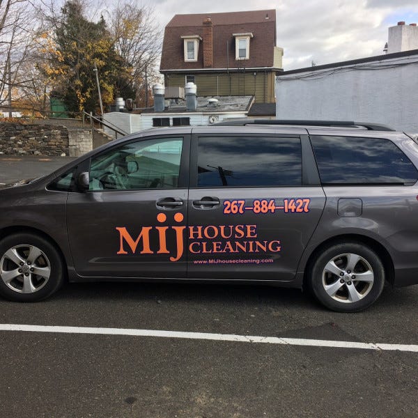 Vehicle Graphics - Mij House Cleaning