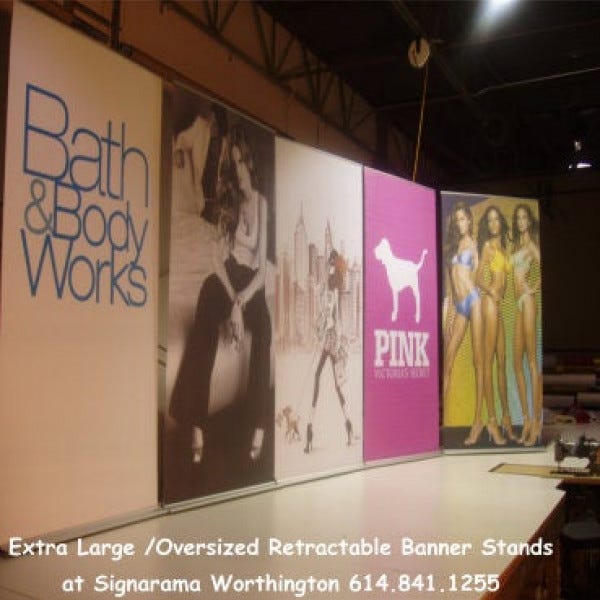 Large/Oversized Retractable Banner Stands