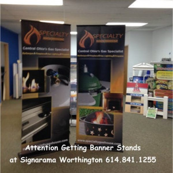 Great Looking Retractable Banner Stands Signarama Worthington/Columbus 
