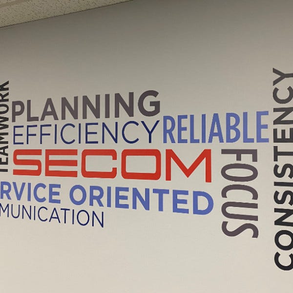 SECOM Wall Vinyl 