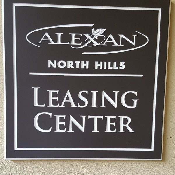 Routed sign Alexan North Hills Raleigh NC