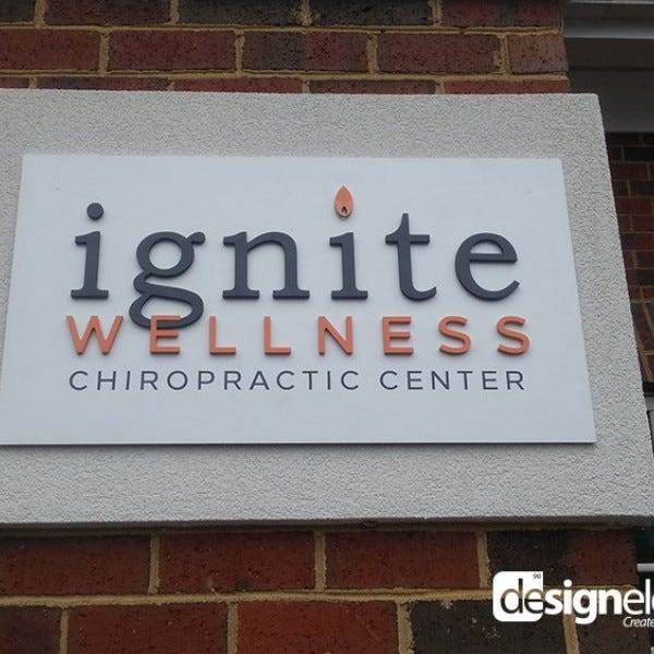 Dimensional Letters Ignite Wellness