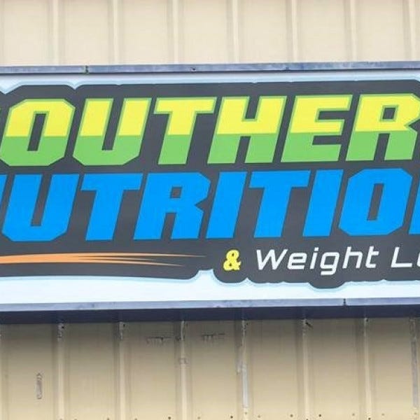 Southern Nutrition Box Sign